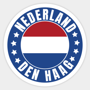 Den Haag Nederland Sticker